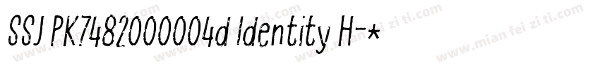 SSJ PK7482000004d Identity H字体转换